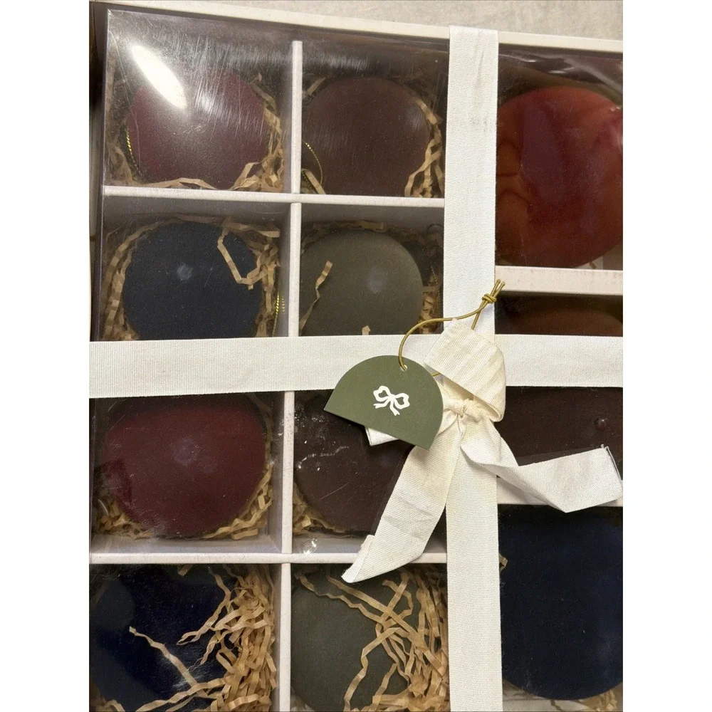 Set of 11 Velvet Christmas Ornaments Red/Green/Brown/Blue - Threshold Studio Mcg